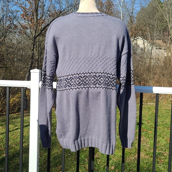 Columbia wool blend patterned sweater men's Sz XXL - Picture 3 of 8